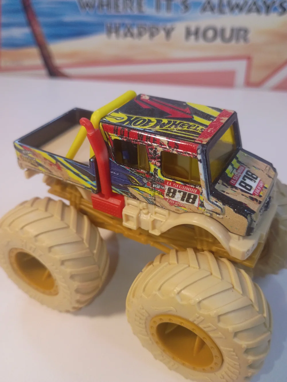 Hot Wheels Monster Truck El Segundo 878 California Mercedes 1/64 Scale